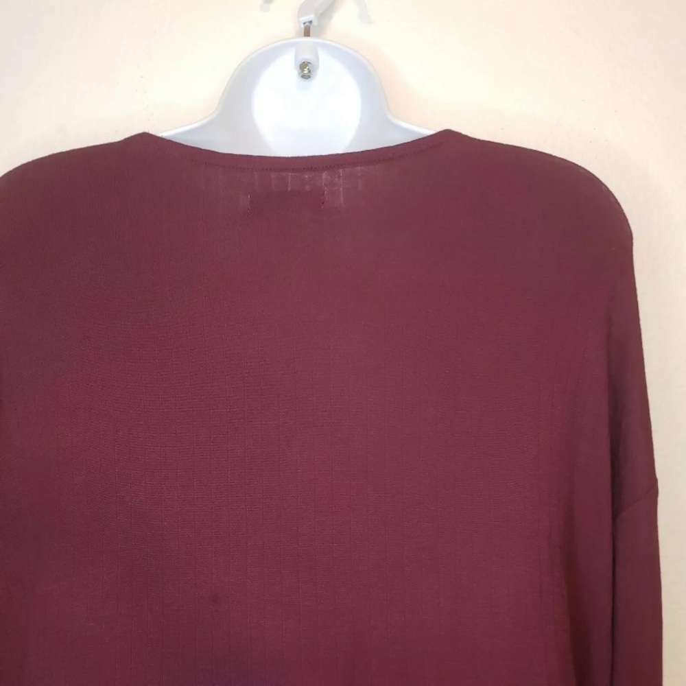 Soft Long Sleeve Tie Front Button Down Blouse - Picture 7 of 9